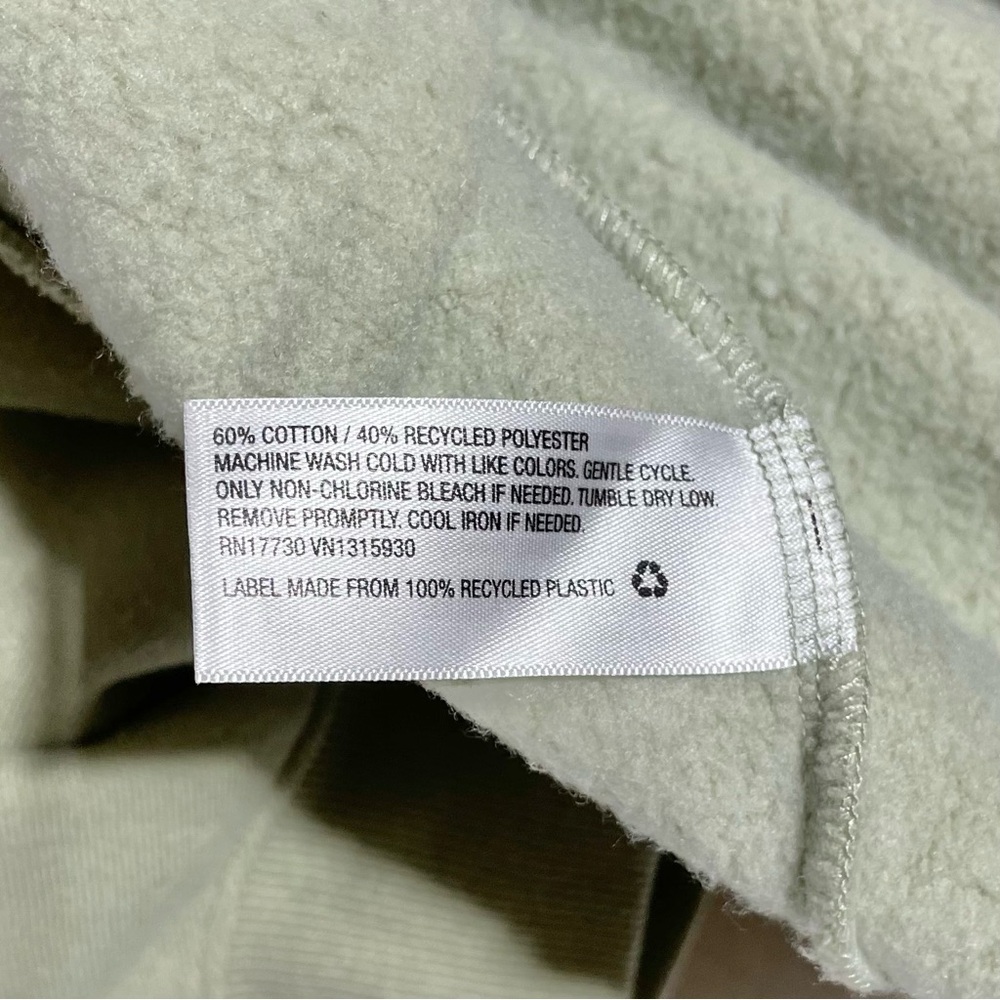 Knox Rose Ruched Side Long Sleeve Mock Neck Sweatshirt Light Green Size XXL - Picture 14 of 15
